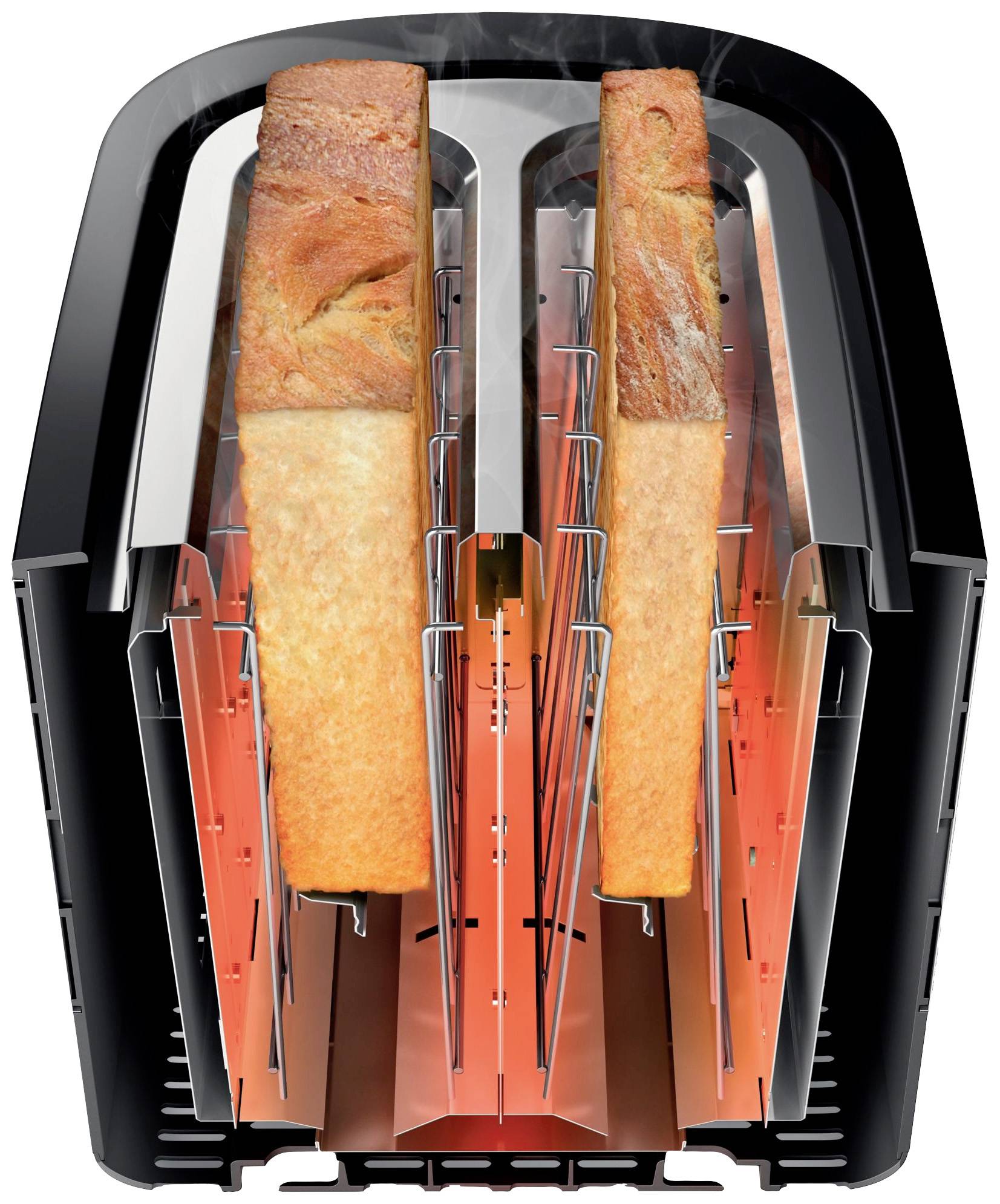 Philips Home HD2639/90 Toaster Silber, Schwarz