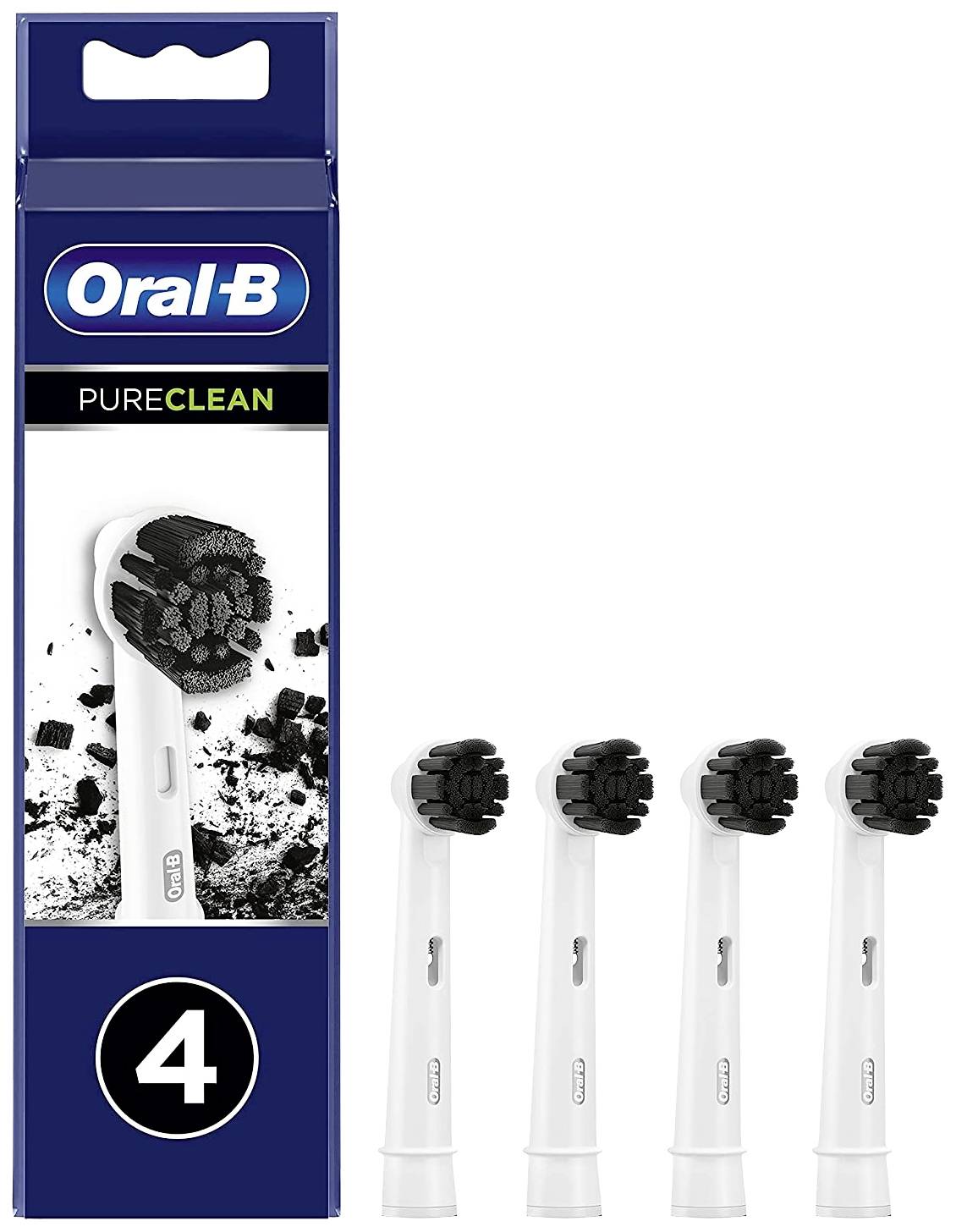 Oral-B Head 4-pack Pure Clean Aufsteckbürsten für elektrische Zahnbürste 4 St. Weiß