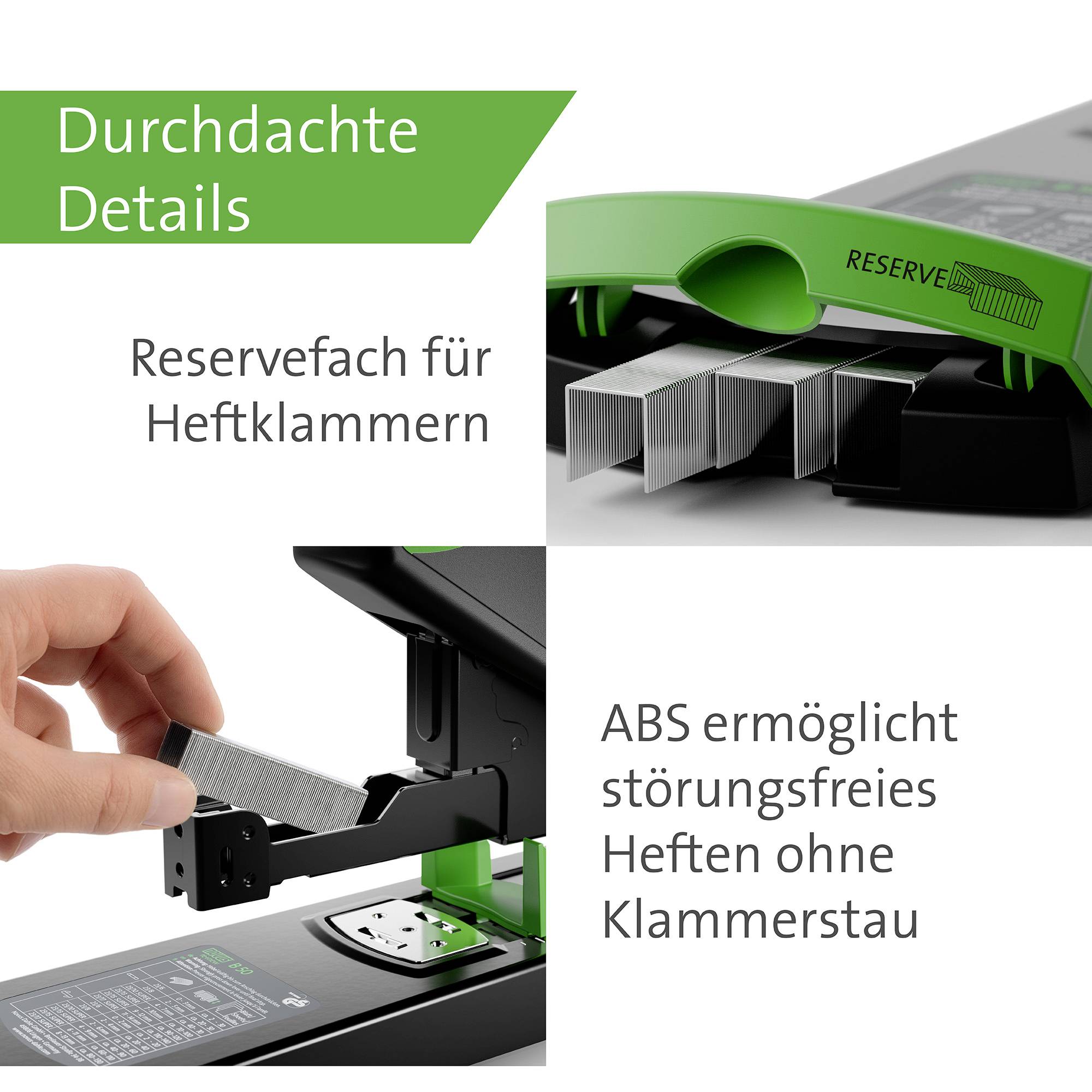 Novus Office Blockheftgerät 60-B50RENEW 023-0065 Schwarz/Grün 1 St.