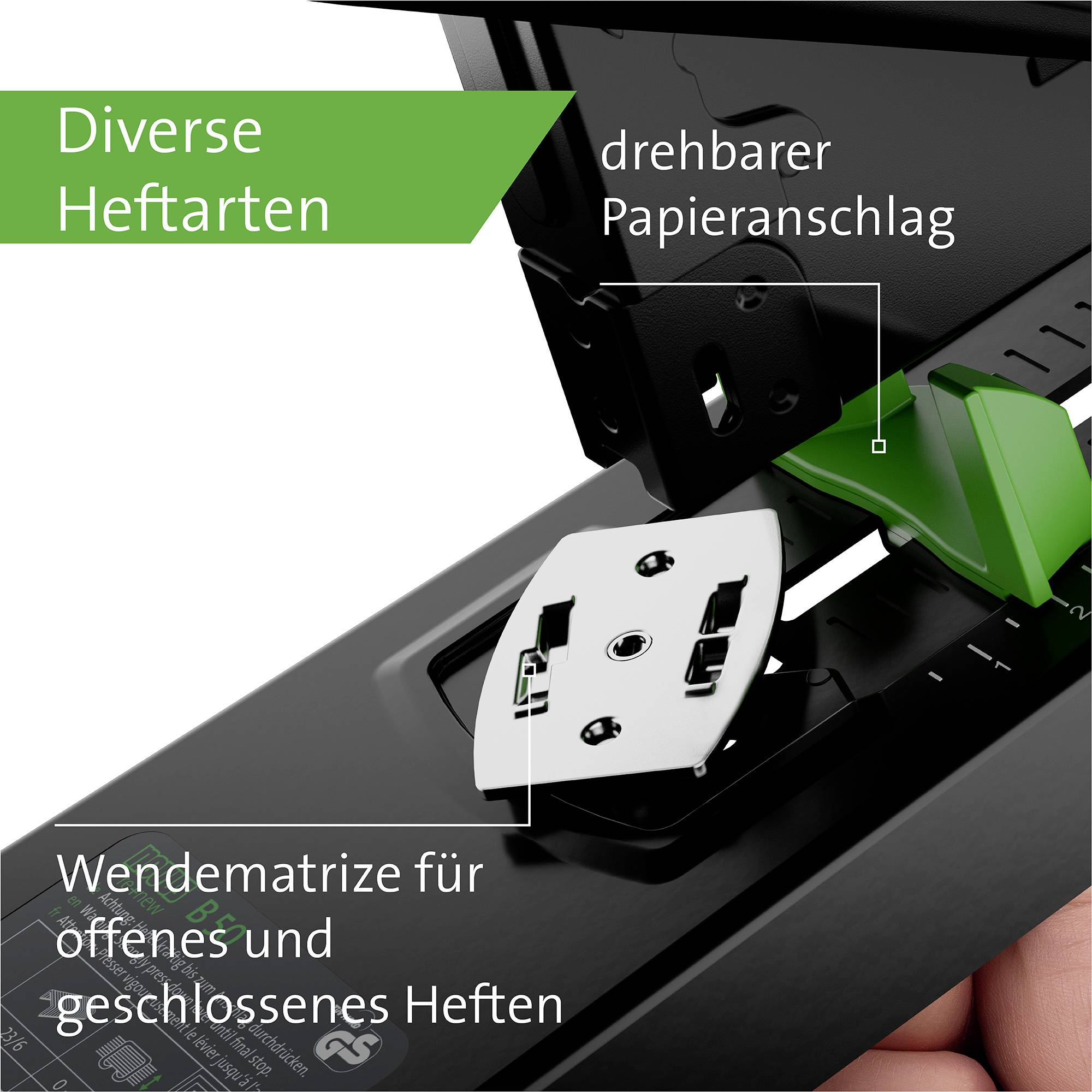 Novus Office Blockheftgerät 60-B50RENEW 023-0065 Schwarz/Grün 1 St.