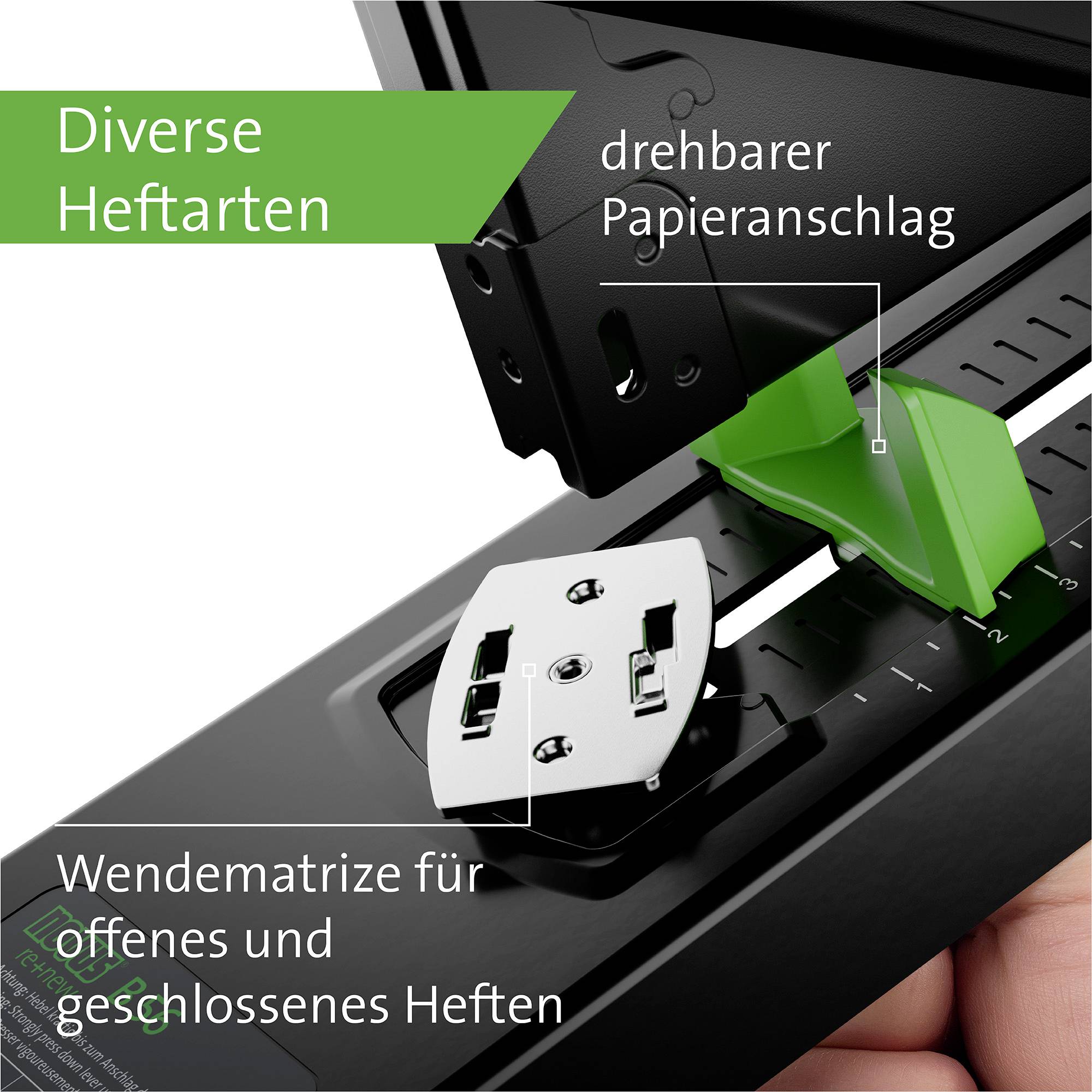 Novus Office Blockheftgerät 60-B56RENEW 023-0066 Schwarz/Grün 1St.