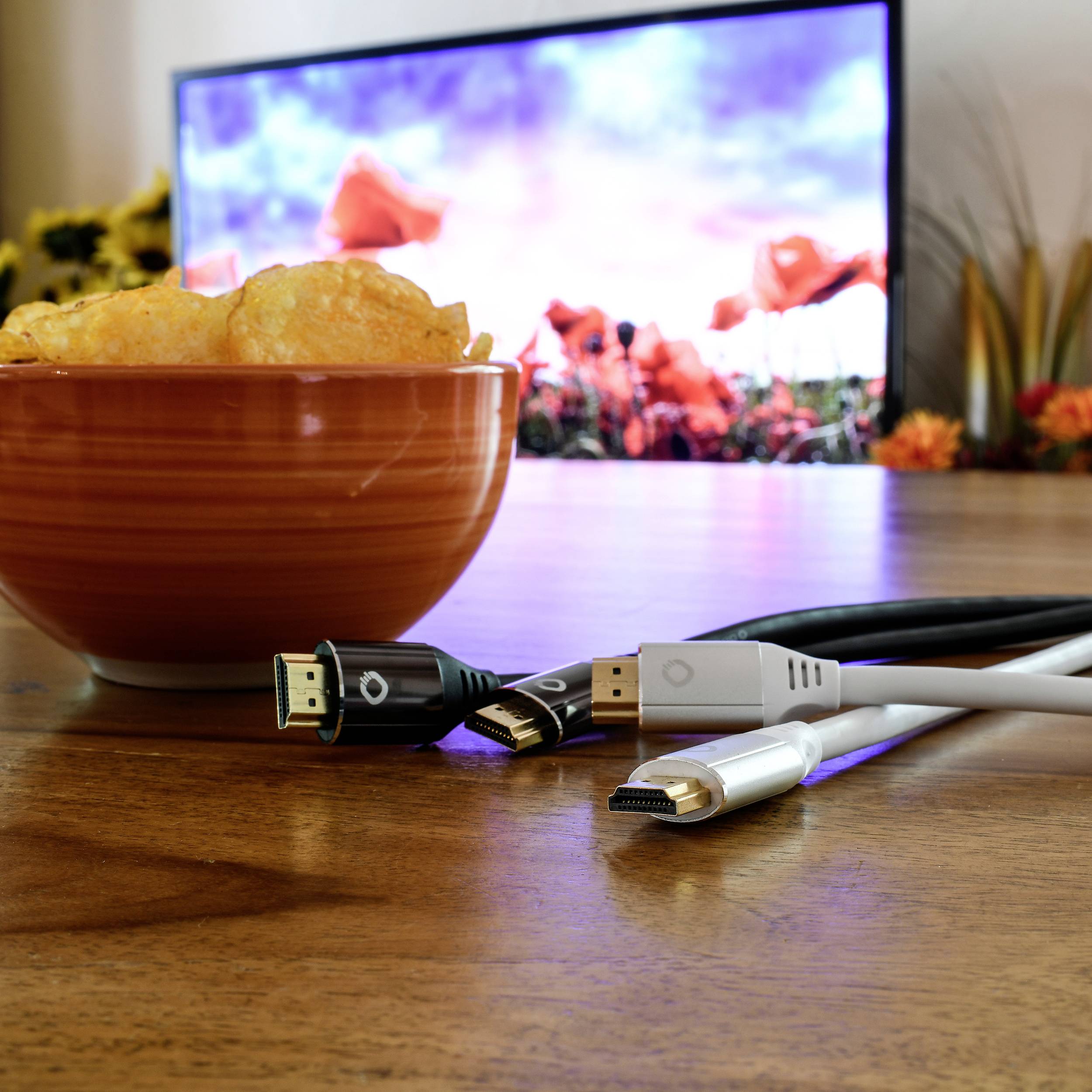 Oehlbach HDMI Anschlusskabel HDMI-A Stecker, HDMI-A Stecker 5.00m Schwarz D1C92496 8K UHD, vergoldete Steckkontakte HDMI-Kabel