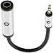 Oehlbach Klinke Audio Adapterkabel [1x Klinkenbuchse 6.35 mm - 1x Klinkenstecker 3.5 mm] 15 cm Schw