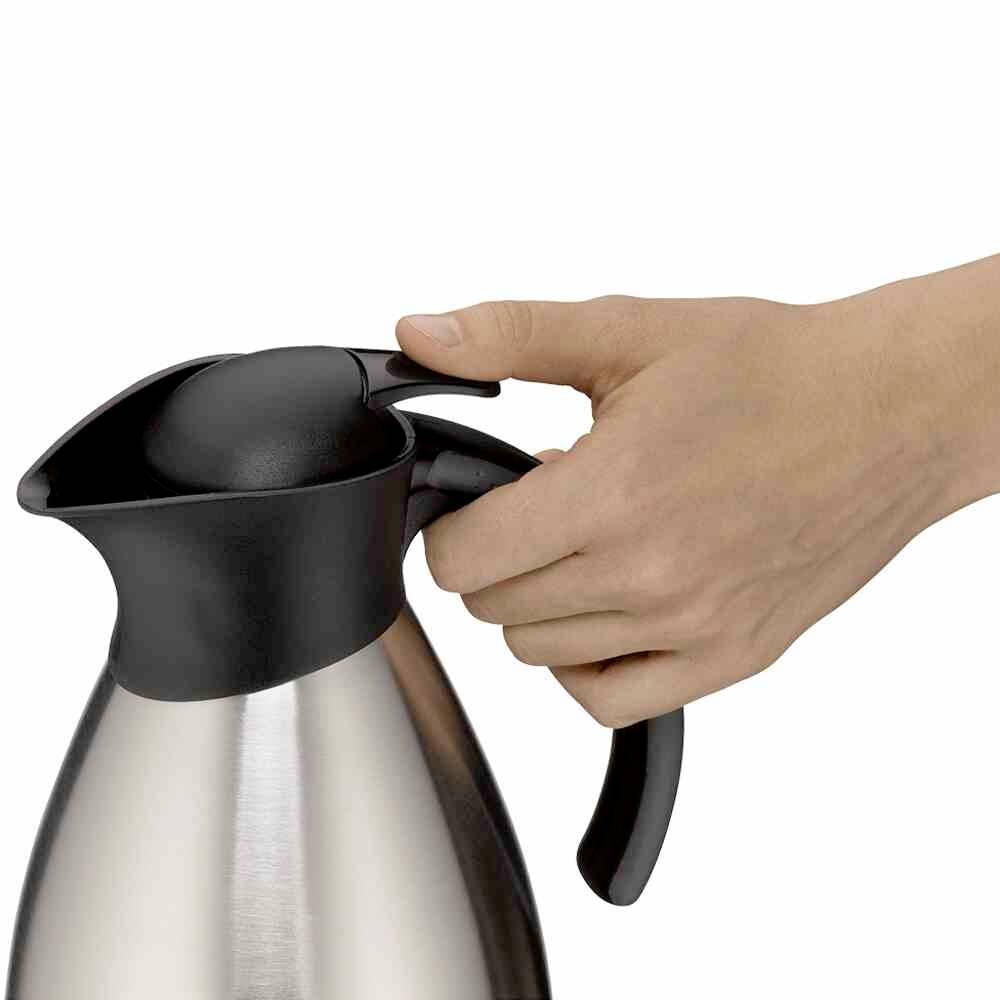 Alfi Bono Thermokanne Edelstahl, Schwarz 1l 787205100