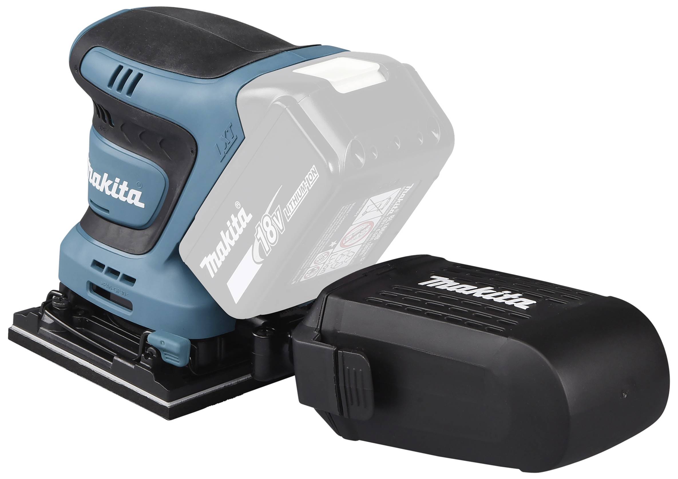 Makita DBO480Z Akku-Schwingschleifer ohne Akku 18 V 102 x 112 mm