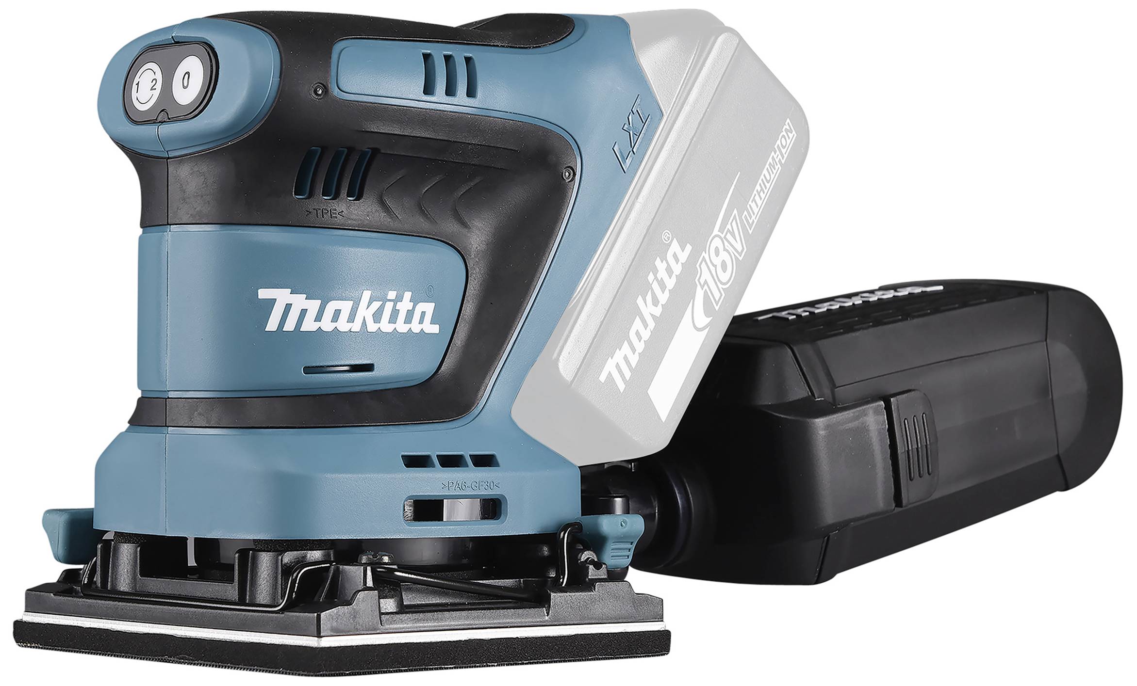 Makita DBO480Z Akku-Schwingschleifer ohne Akku 18 V 102 x 112 mm