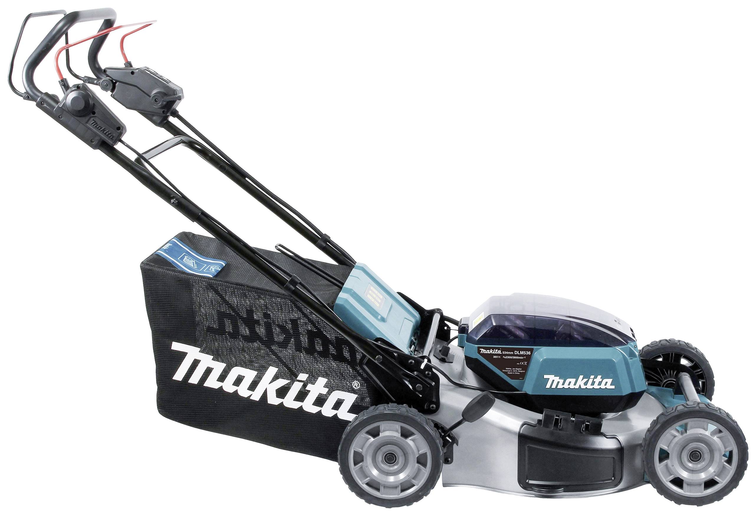 Makita Akku Rasenmäher ohne Akku, ohne Ladegerät 2x18 V Schnittbreite (max.) 53 cm
