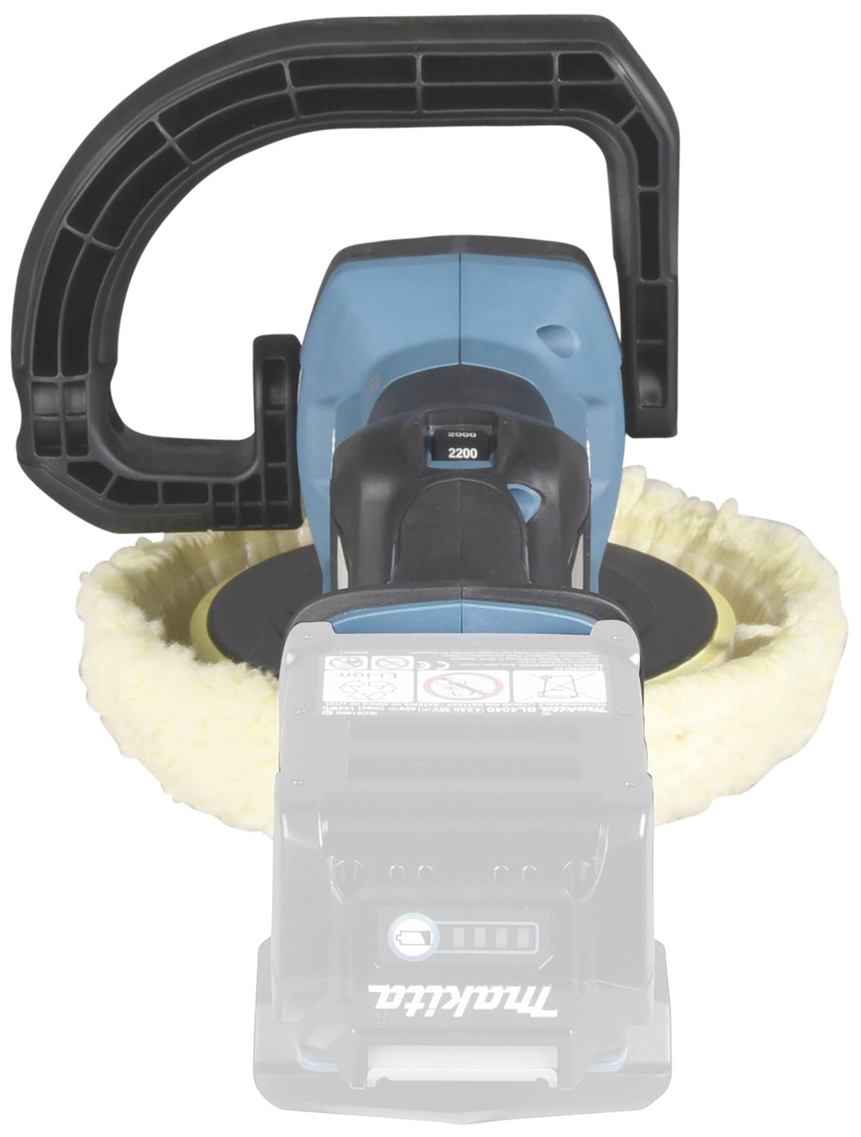 Makita PV001GZ Poliermaschine bürstenlos, ohne Akku, ohne Ladegerät 40 V