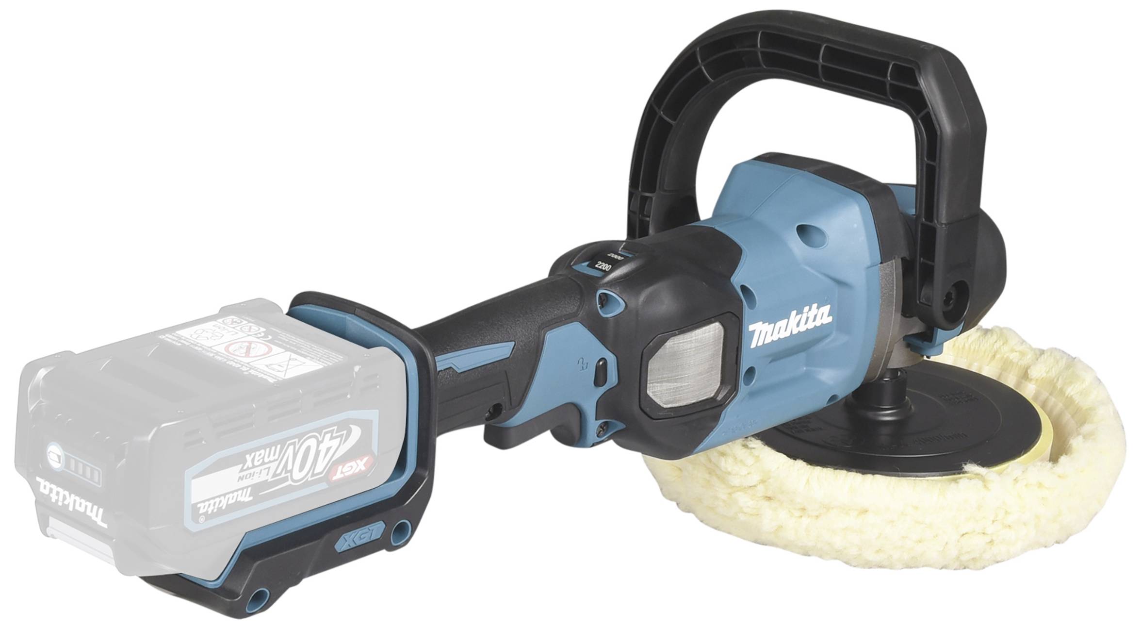 Makita PV001GZ Poliermaschine bürstenlos, ohne Akku, ohne Ladegerät 40 V