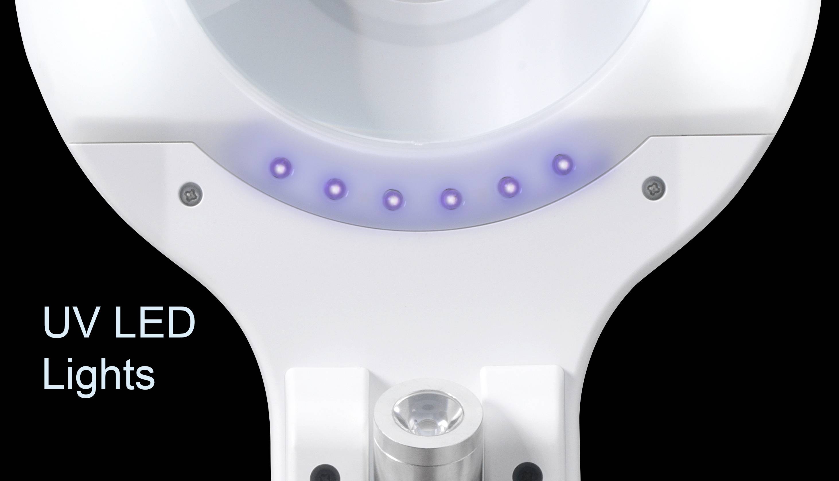 TOOLCRAFT TO-8194404 UV-LED Klemm-Lupenleuchte Vergrößerungsfaktor=1.75 x, 4.75 x 133mm 2021 Energieeffizienzklasse F (A - G)