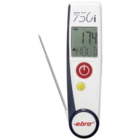 Ebro TLC 750i-V2 Infrarothermometer und Einstichthermometer (HACCP) -50 - +250°C Fühler-Typ T HACCP-konform, Kontaktmessung Ebro TLC 750i-V2 Infrarothermometer und Einstichthermometer (HACCP) -50 - +250°C Fühler-Typ T HACCP-konform, Kontaktmessung