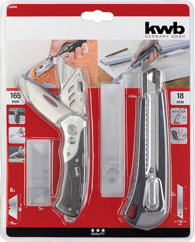 Kwb 016990 Messer-Set 4-tlg