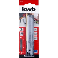 Kwb 023406 Abbrechklingen 18mm aus Carbonstahl 6St. Kwb 023406 Abbrechklingen 18mm aus Carbonstahl 6St.