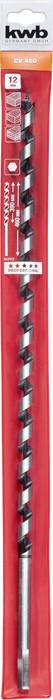 Bohrer mit SDS-Aufnahme in roter Verpackung, markiert mit 'KWB'.