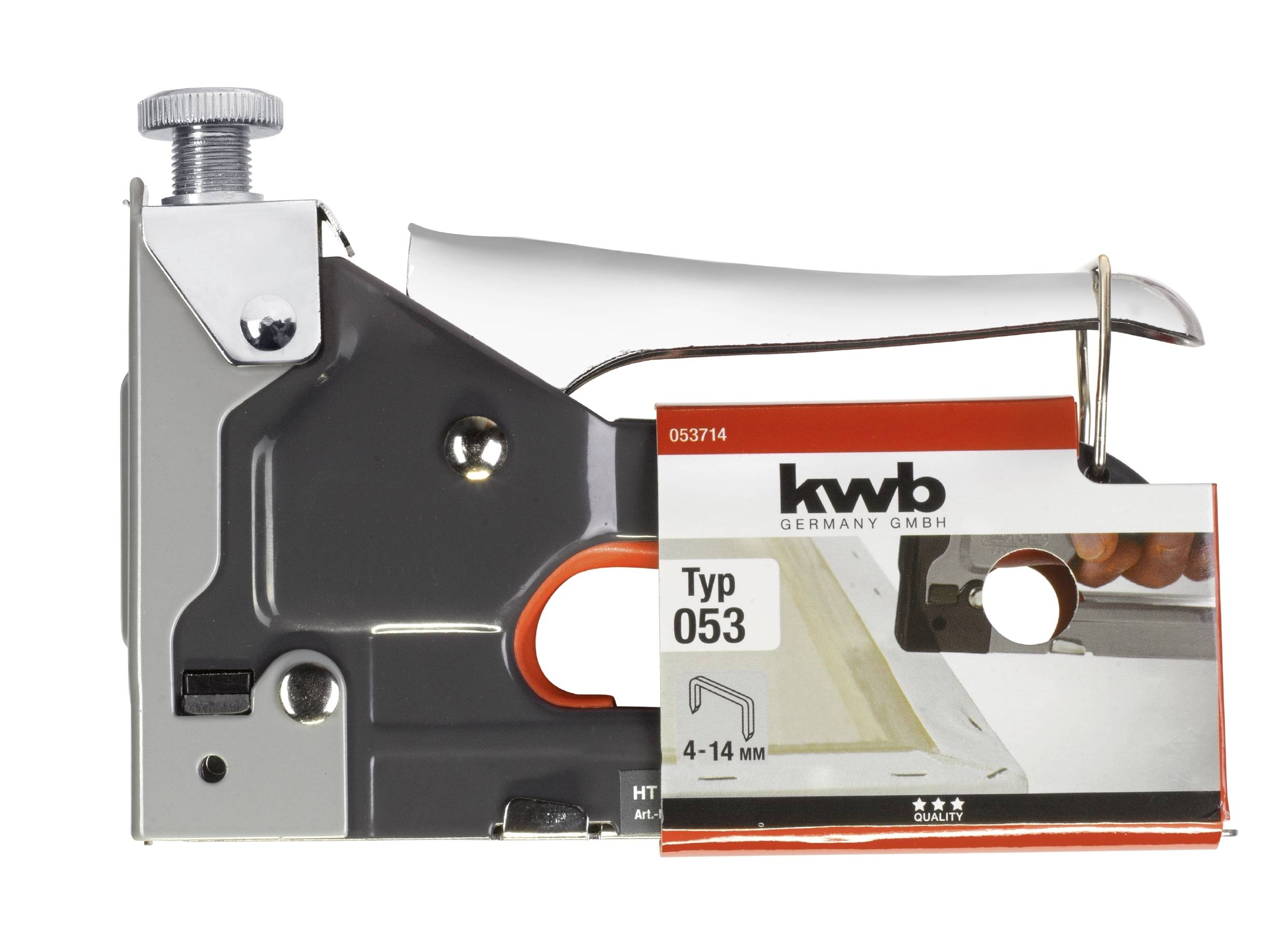 Kwb 053714 Handtacker Klammerntyp Typ 53F Klammernlänge 4 - 14mm