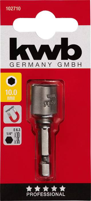 Kwb 102710 Steckschlüsseleinsatz 10mm 1 Stück Sechskant