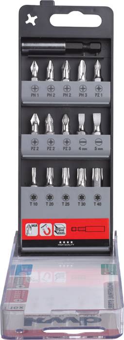 Kwb 107420 Bit-Set 16teilig Haltefunktion