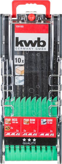 Kwb 109180 Stichsägeblätter-Set, 10-tlg. 10St.