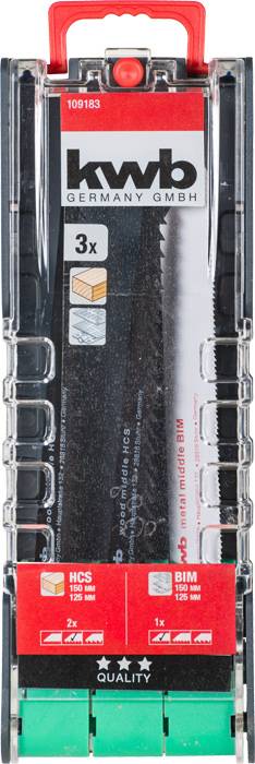 Kwb 109183 Säbelsägeblätter-Set, 3-tlg. 3St.