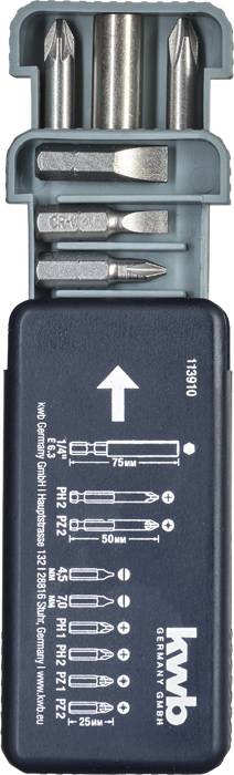 Kwb 113910 Bit-Set 9teilig