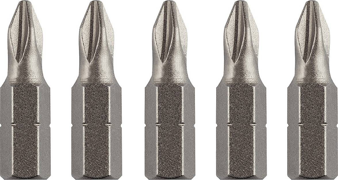 Kwb 120001 Kreuzschlitz-Bit Chrom-Vanadium Stahl 5 St.