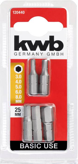 Kwb 120440 Kreuzschlitz-Bit 5teilig