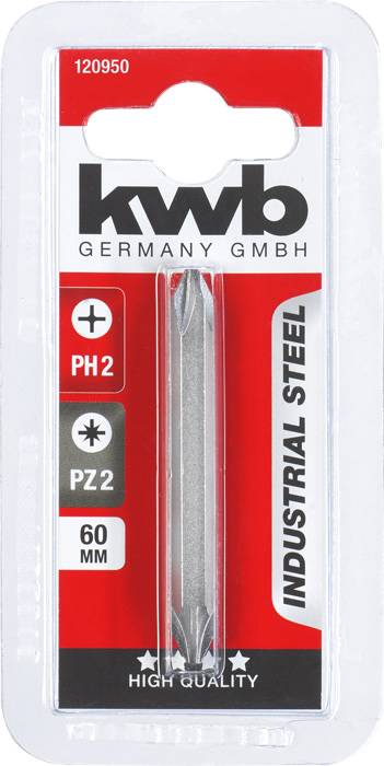 Kwb 120950 Kreuzschlitz-Bit 2 Stück