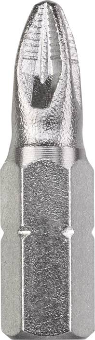 Nahaufnahme eines metallischen Schraubenzieherbits mit Kreuzschlitz für präzises Schrauben.
