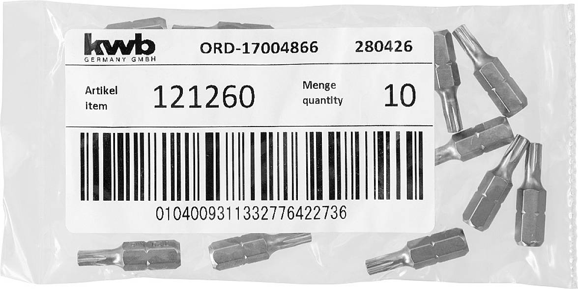 kwb 121260 Sechskant-Bit T 20 Stahl 1 St.