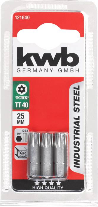 Kwb 121640 Sechskant-Bit Stahl 3St.
