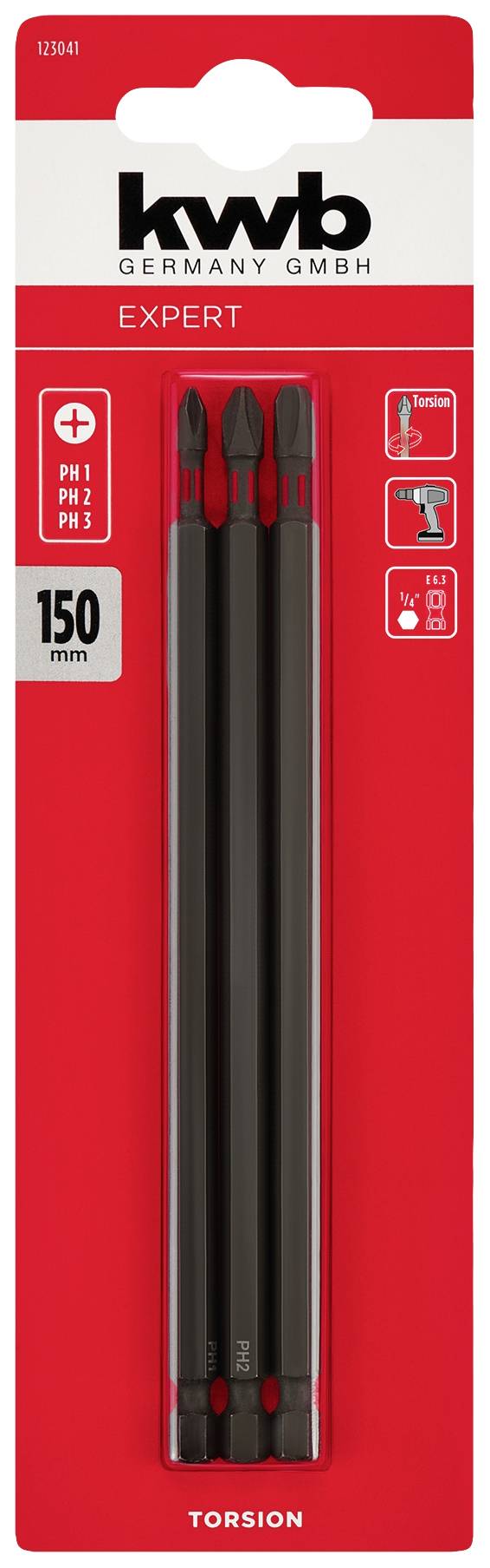 Kwb 123041 Bit-Set 3teilig