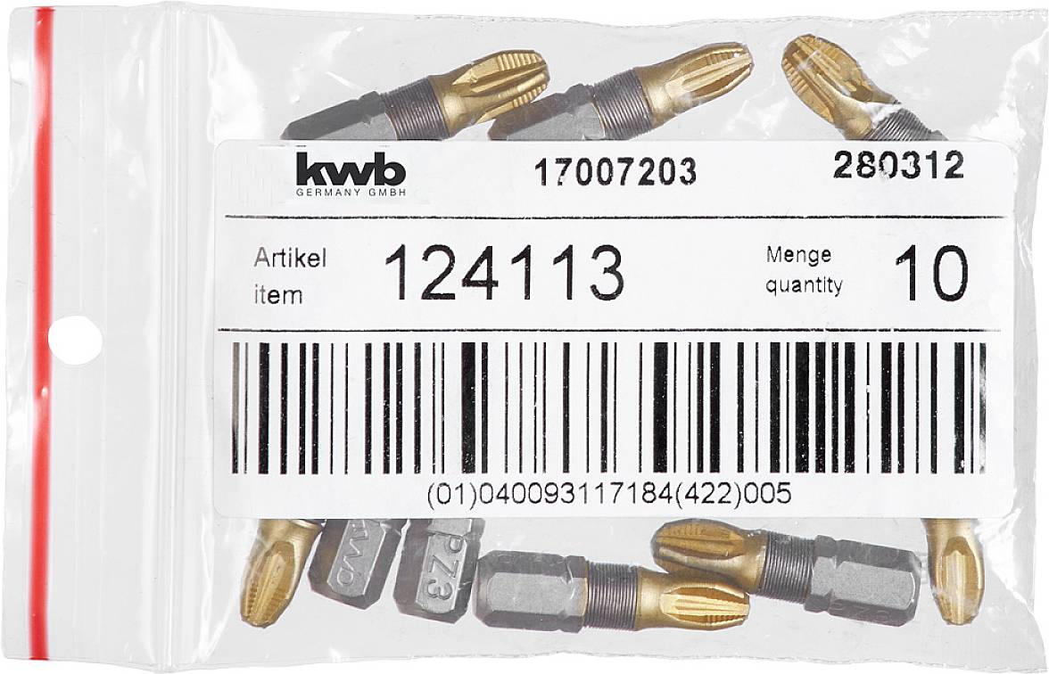 Kwb 124113 Kreuzschlitz-Bit PZ 3 Stahl