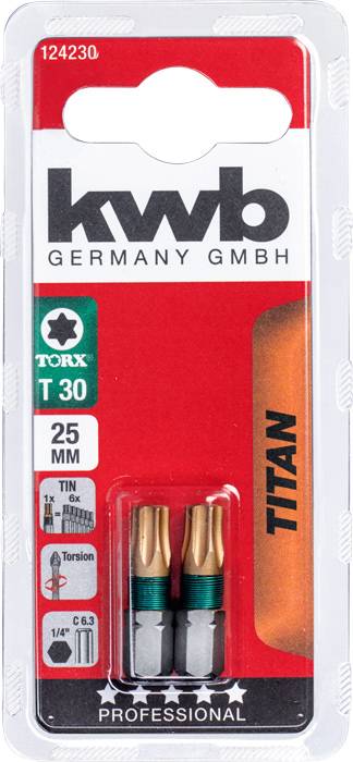 Kwb 124230 Sechskant-Bit T 30 Stahl 2St.