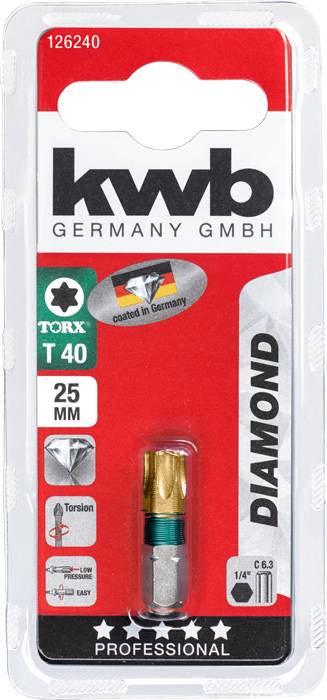 Kwb 126240 Sechskant-Bit T 40 Stahl