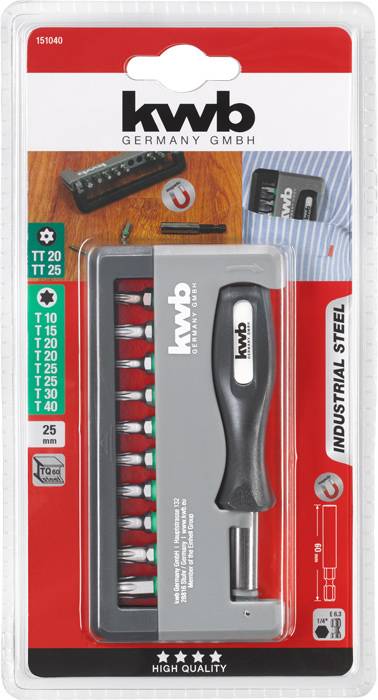 Kwb 151040 Bit-Set 12teilig