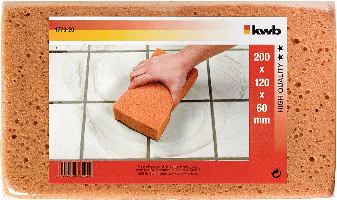Kwb 177920 1 St. Allzweck- und Fliesenschwamm 200 x 130 x 70mm