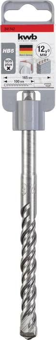 Kwb 241742 Vergütungsstahl Hammerbohrer 1 Stück 12mm Gesamtlänge 165mm SDS-Plus 1St.