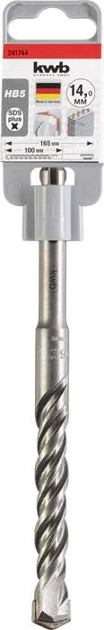 Kwb 241744 Vergütungsstahl Hammerbohrer 1 Stück 14mm Gesamtlänge 165mm SDS-Plus 1St.