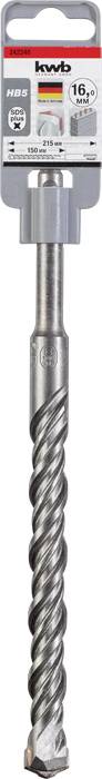 Kwb 242246 Vergütungsstahl Hammerbohrer 1 Stück 16mm Gesamtlänge 215mm SDS-Plus 1St.
