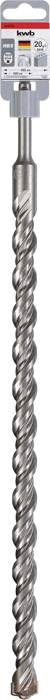 Bohrer mit spiralförmiger Metallstruktur und SDS-Plus-Aufnahme, geeignet zum Bohren in Beton.