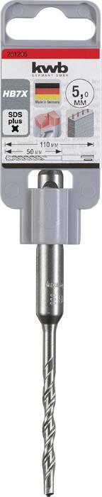 Kwb 261205 Vergütungsstahl Hammerbohrer 1 Stück 5mm Gesamtlänge 115mm SDS-Plus 1St.