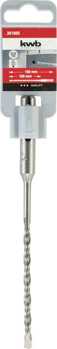 Kwb 261665 40CR-Stahl Hammerbohrer 1 Stück 5mm Gesamtlänge 160mm SDS-Plus 1St.
