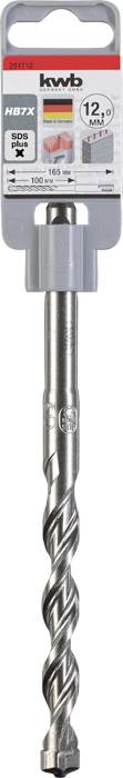 Kwb 261712 Vergütungsstahl Hammerbohrer 1 Stück 12mm Gesamtlänge 165mm SDS-Plus 1St.