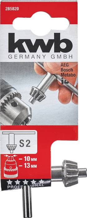 Kwb Bohrfutterschlüssel für Zahnkranz-Bohrfutter, S2 285820