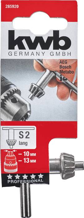 Kwb Bohrfutterschlüssel für Zahnkranz-Bohrfutter, S2 lang 285920