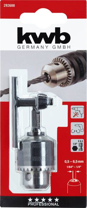 Kwb Zahnkranz-Bohrfutter 292600 0,5 - 6,5mm
