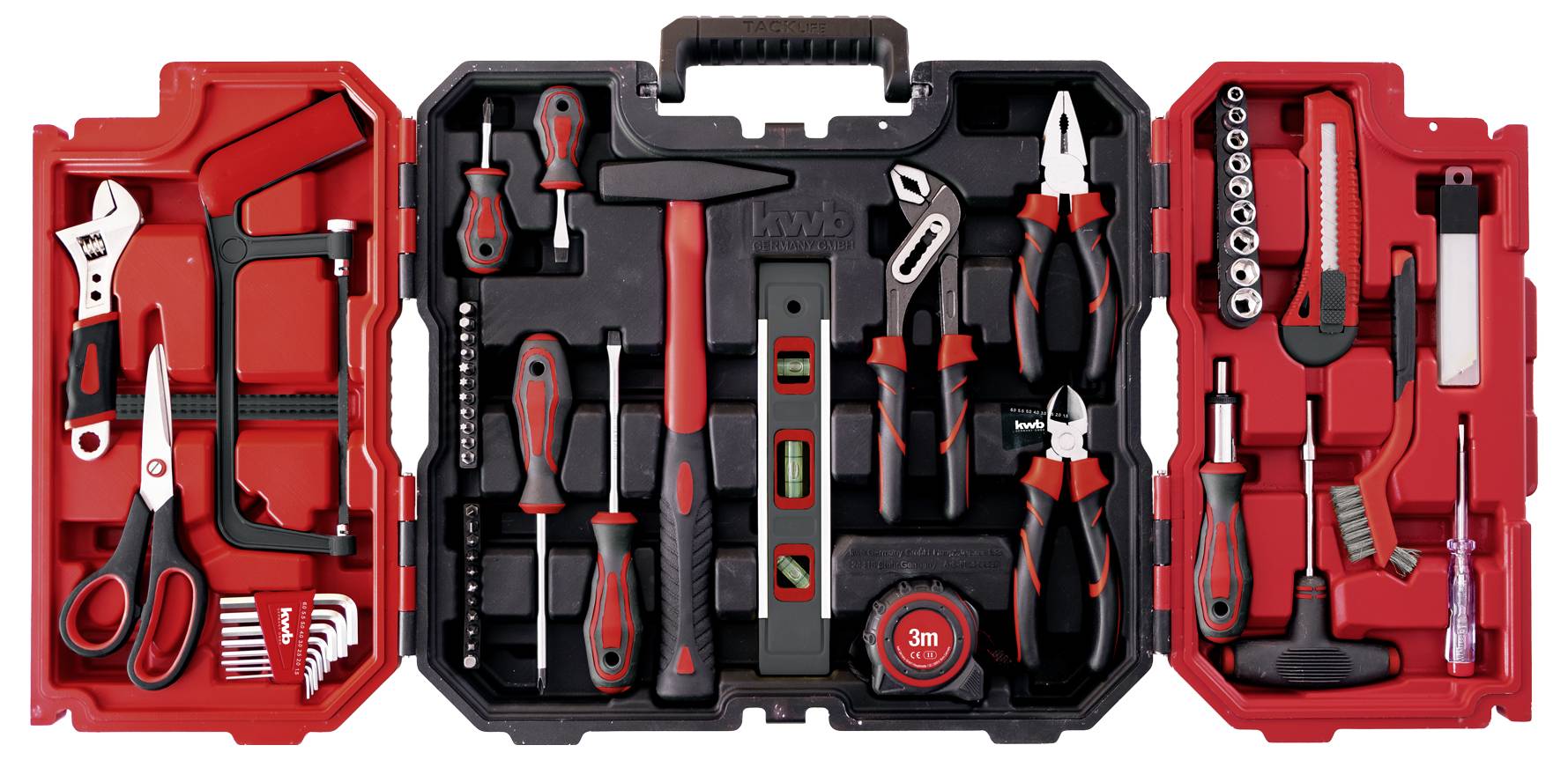 Kwb 370620 Werkzeugkoffer bestückt 70teilig