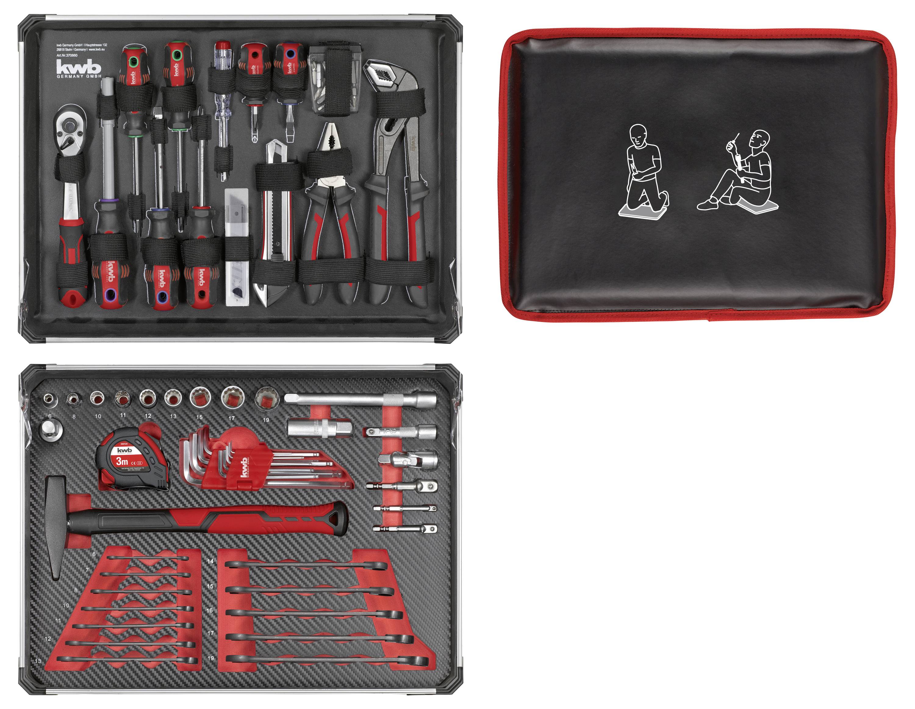 kwb 370660 Werkzeugkoffer bestückt 80teilig