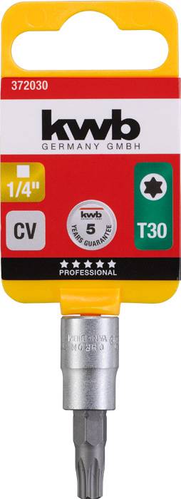 Kwb 372030 Steckschlüssel-Bit-Einsatz T 30 1/4"