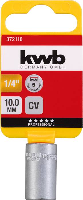 Kwb 372110 Steckschlüsseleinsatz 10mm 1/4"